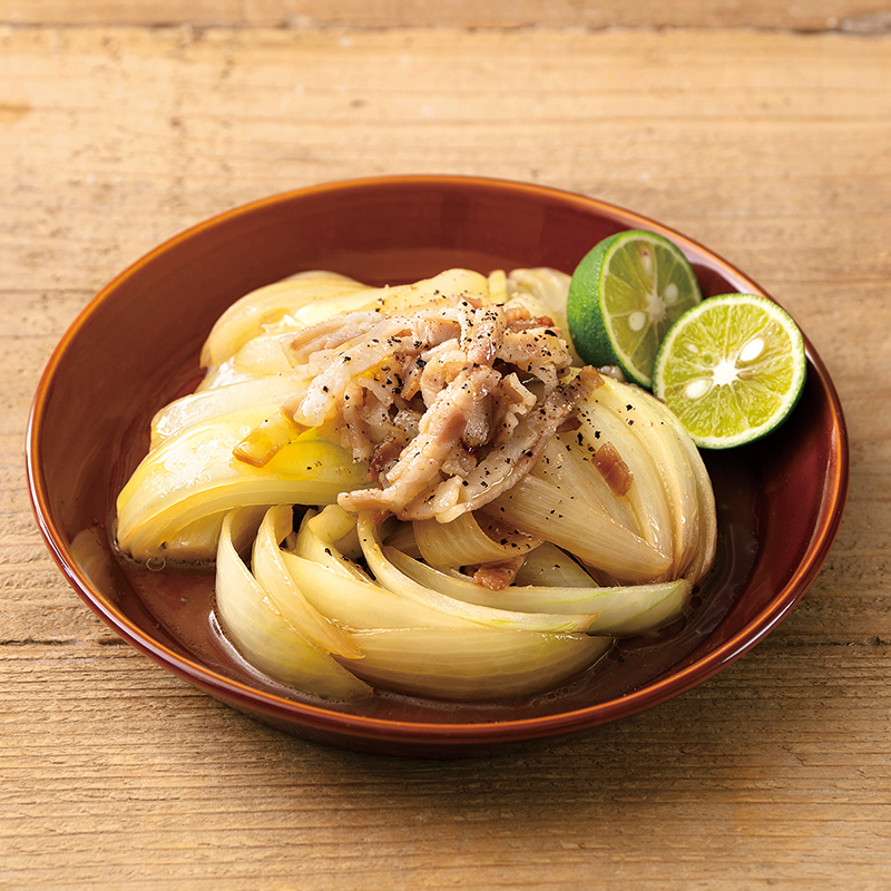 玉ねぎとベーコンのホットサラダ だいどこログ 生協パルシステムのレシピサイト