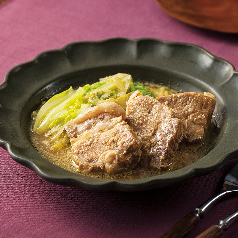 豚と白菜の煮込みサワーヨーグルト風味 だいどこログ 生協パルシステムのレシピサイト