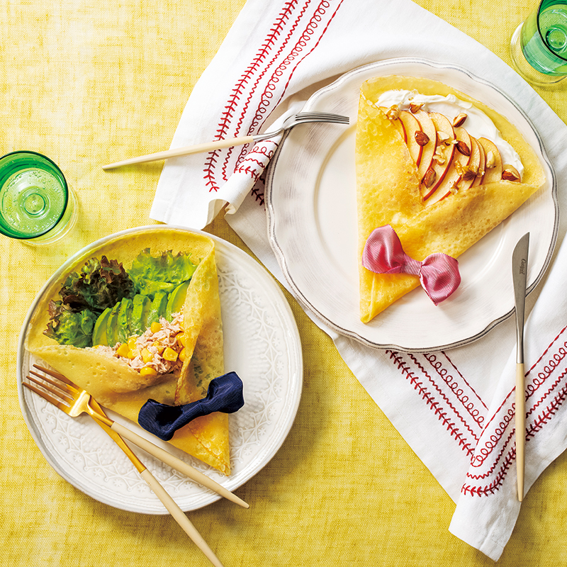 花束のクレープ2種 だいどこログ 生協パルシステムのレシピサイト