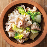 豚バラと白菜のフライパン蒸し