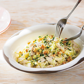 早春キャベツとササミのヨーグルトサラダ