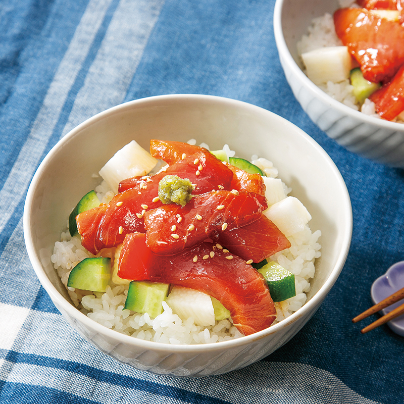 めばちまぐろの漬け丼 だいどこログ 生協パルシステムのレシピサイト