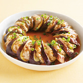 豚ひき肉となすの重ね蒸し
