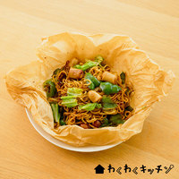 レンジでペーパー焼きそば【わくわくキッチン】