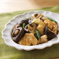 しいたけと鶏むねのこっくり煮