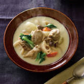 根菜ときのこのミルクたっぷりシチュー