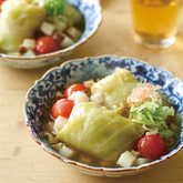 長芋入りとろっとおだしの和風ロールキャベツ