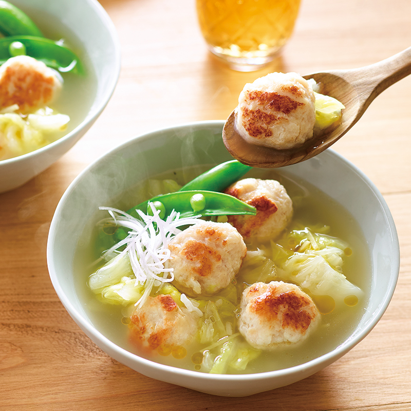 ごま油香る鶏だんごと白菜のスープ｜だいどこログ[生協パルシステムの