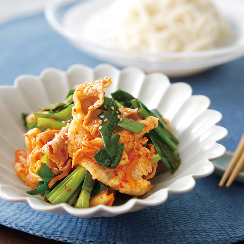 豚キムチ　取り置き 豚しゃぶ肉がウマい！作り置きにも！冷やし豚キムチの作り方 - YouTube