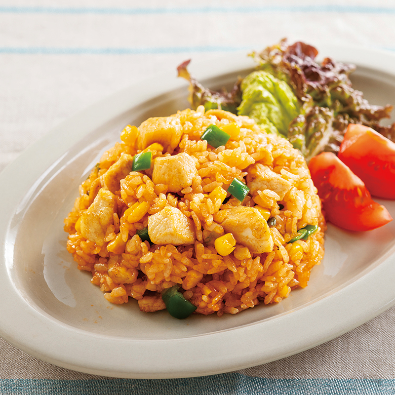 ゴロゴロお肉のチキンライス｜だいどこログ[生協パルシステムのレシピサイト]