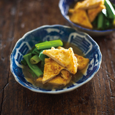 お揚げと九条ねぎの煮びたし