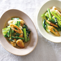 小松菜とちくわのごまみそ炒め