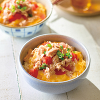 チーズとろけるツナたま丼
