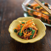 人参とほうれん草のレンジナムル