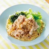 豚しゃぶサラダのごまだれ冷やし中華