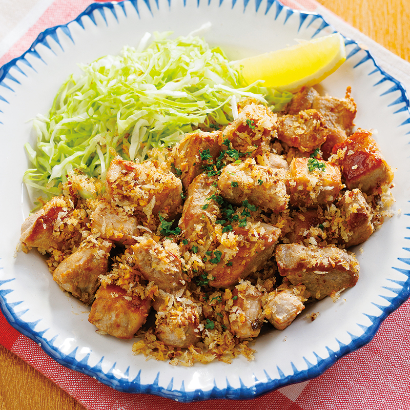 カリカリパン粉でひと口とんかつ風｜だいどこログ[生協パルシステムの