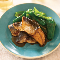 あじとピーマンの照り焼き