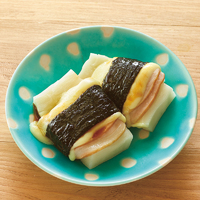 レンチンハムチーズ磯辺