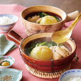 黄玉ねぎと鶏手羽中の中華風おでん