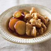 鶏肉とさつまいもの照り煮