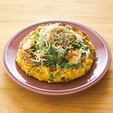 しらすおろしのお好み焼き