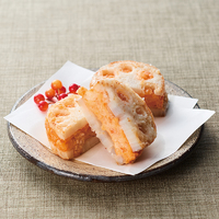 れんこんとえびしんじょのはさみ揚げ