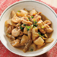 鶏とごぼうのどて煮風