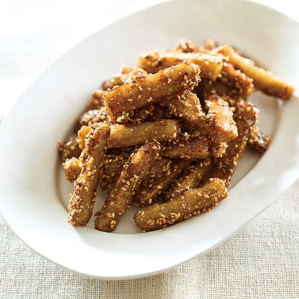 新ごぼうの甘辛ごま炒め