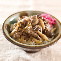牛きのこ丼