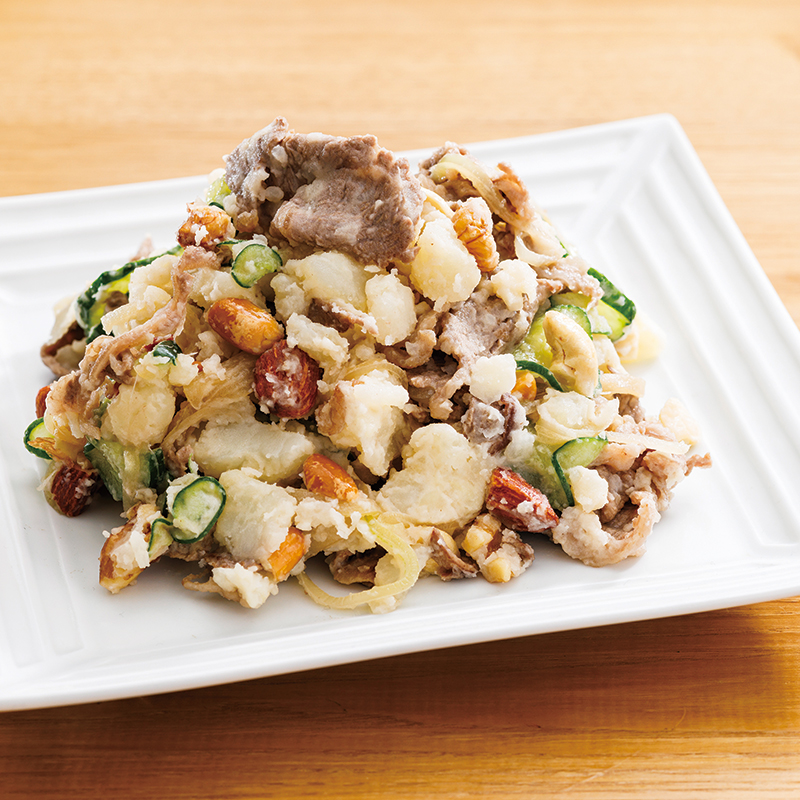 牛肉とナッツのポテトサラダ｜だいどこログ[生協パルシステムのレシピ