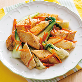 めかじきとチンゲン菜のレモンバターソテー