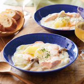 じゃがいもと鮭のクリーム煮