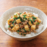包丁要らずのマーボー厚揚げ丼