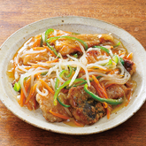 『さわら竜田揚げ』の野菜あんかけ