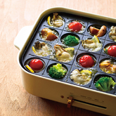 浜蒸しかきと野菜のアヒージョ