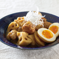 豚だんごとれんこんの甘辛煮