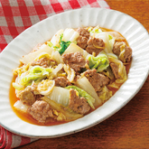 豚ひき肉と白菜のさっぱりレンジ蒸し