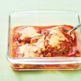 レンジで煮込み風いわしバーグ