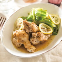 手羽元とキャベツのレモンバター蒸し