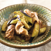 豚肉となすのしょうゆ炒め