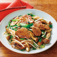 豚ヒレ肉のスタミナみそ炒め