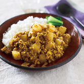 鶏ひき肉と大根の和風ドライカレー