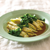 レンジ蒸しなすのにらだれ