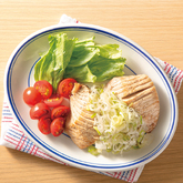 まぐろステーキの中華風ねぎ塩だれ