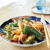 種ごとピーマンとめかじきの焼きびたし