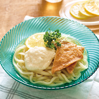 さっぱりレモンつゆののっけうどん