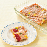 ミックスベジ入りひき肉レンジ蒸し