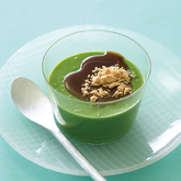 米粉で抹茶プリン