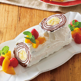 米粉クレープのブッシュドノエル