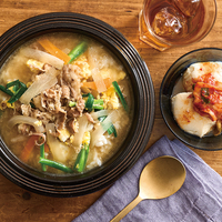 『カルビクッパ』、キムチやっこ（2人分）